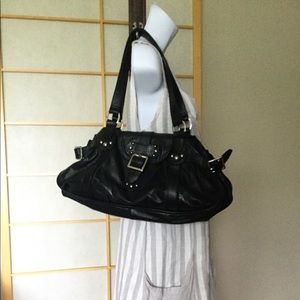 LONGCHAMP Black Leather Purse